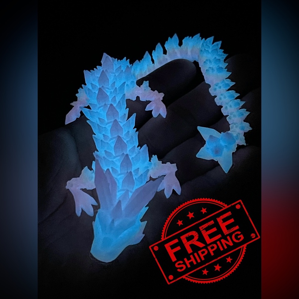 3D printed Dragon Glow in the dark
